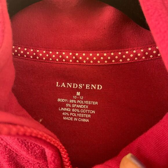 Lands End Pink Fleece Vest Women’s Size M 10-12 - Picture 3 of 3